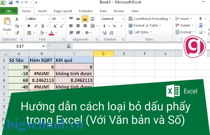 Cách Bỏ Dấu Phẩy Trong Excel: Hướng Dẫn Chi Tiết Từ Cơ Bản Đến Nâng Cao 19 Cách Bỏ Dấu Phẩy Trong Excel