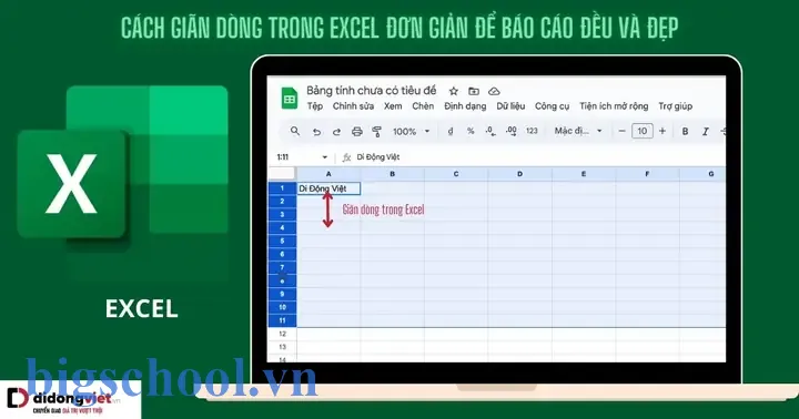 Cách Dãn Dòng Đều Trong Excel 9 Cách Dãn Dòng Đều Trong Excel