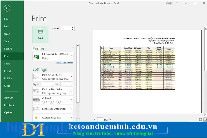 Cách In File Excel Trong 1 Trang: Hướng Dẫn Chi Tiết Từ A Đến Z 17 Cách In File Excel Trong 1 Trang