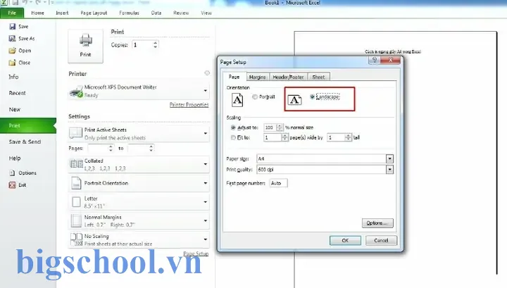 Cách In Ngang Giấy A4 Trong Excel: Hướng Dẫn Chi Tiết Từ A Đến Z 9 Cách In Ngang Giấy A4 Trong Excel