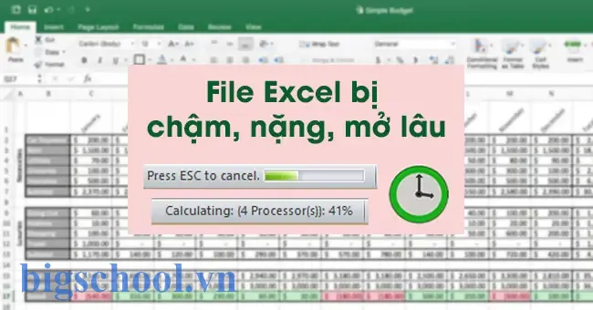Cách Khắc Phục File Excel Bị Chậm: Bí Quyết Tối Ưu Hoá Hiệu Suất Làm Việc 13 Cách Khắc Phục File Excel Bị Chậm