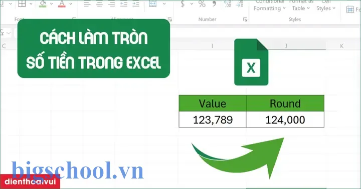 Cách Làm Tròn Số Tiền Trong Excel