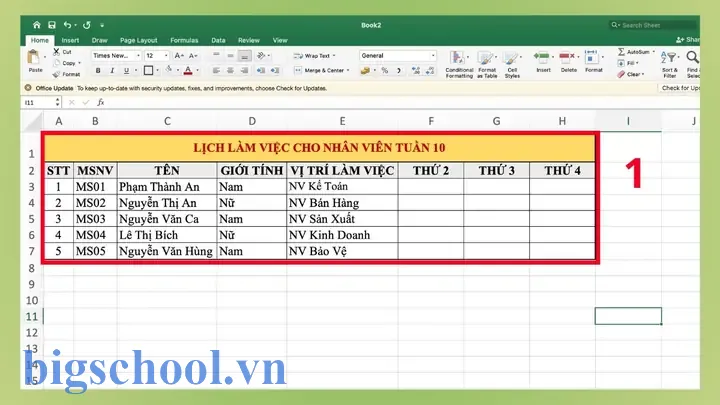 Cách Làm Việc Với Excel