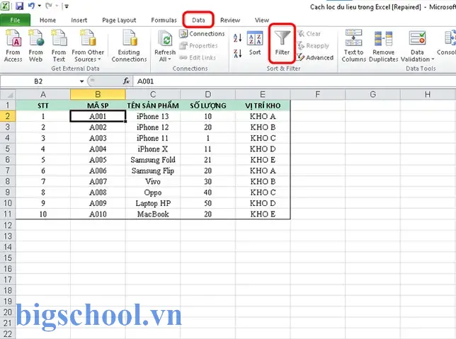 Cách Lọc Dữ Liệu Trong Excel: Hướng Dẫn Toàn Diện Từ Cơ Bản Đến Nâng Cao 15 Cách Lọc Dữ Liệu Trong Excel