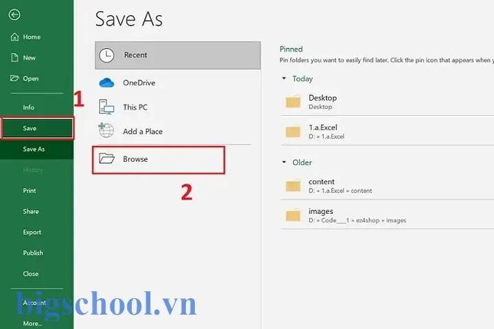 Cách Lưu Văn Bản Excel