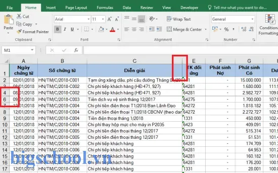 Cách Mở Dòng Bị Ẩn Trong Excel