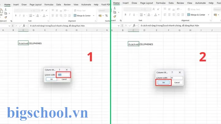 Cách Mở Rộng Ô Trong Excel: Hướng Dẫn Chi Tiết Từ Cơ Bản Đến Nâng Cao 13 Cách Mở Rộng Ô Trong Excel