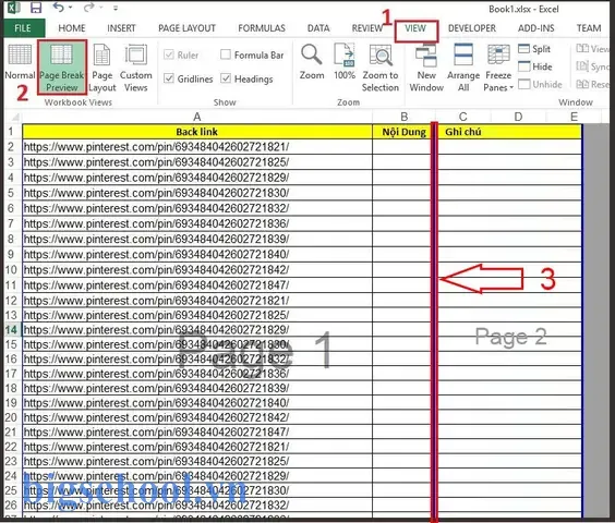 Cách Ngắt Trang Trong Excel