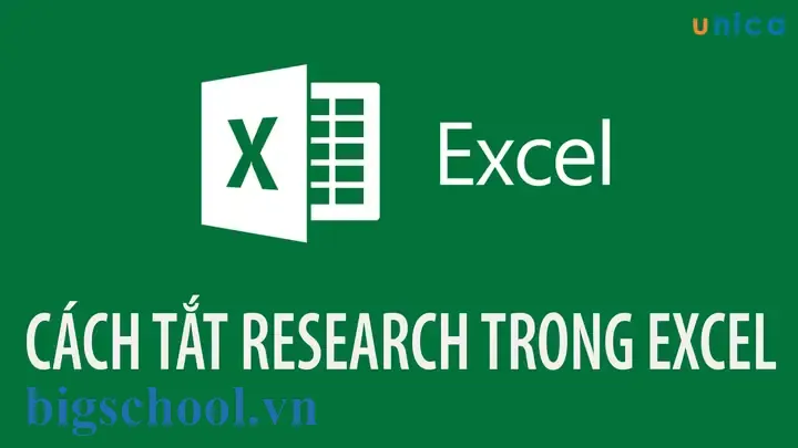 Cách Tắt Research (tìm Kiếm) Trong Excel: Hướng Dẫn Chi Tiết Từng Bước 9 Cách Tắt Research Trong Excel
