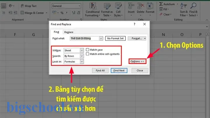 Cách Tìm Kiếm Nhanh Trong Excel