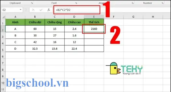 Cách Tính Phép Nhân Trong Excel