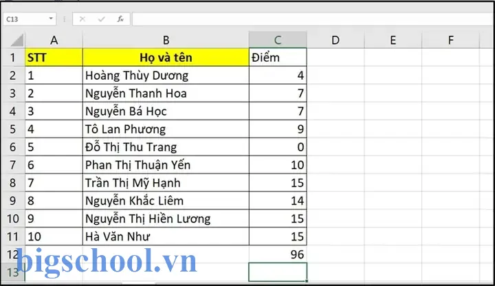 Cách Tính Tổng 1 Cột Trong Excel: Hướng Dẫn Chi Tiết Từ Cơ Bản Đến Nâng Cao 1 Cách Tính Tổng 1 Cột Trong Excel