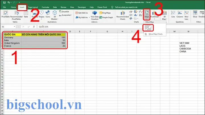 Cách Vẽ Bản Đồ Trên Excel: Hướng Dẫn Chi Tiết Từ A Đến Z 17 Cách Vẽ Bản Đồ Trên Excel