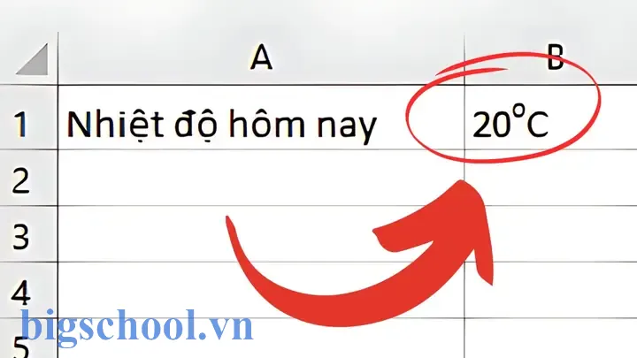 Cách Viết Độ C Trong Excel