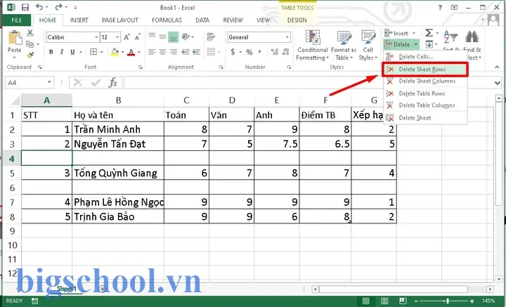 Cách Xóa Dòng Trống Trong Excel: Hướng Dẫn Chi Tiết Từ Cơ Bản Đến Nâng Cao 15 Cách Xóa Dòng Trống Trong Excel