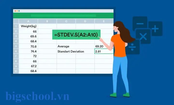 Cách Tính Độ Lệch Chuẩn (standard Deviation) Trong Excel: Hướng Dẫn Chi Tiết Từ Cơ Bản Đến Nâng Cao 9 Calculate Standard Deviation In Excel