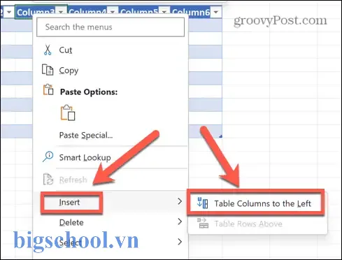 Cannot Insert Column In Excel