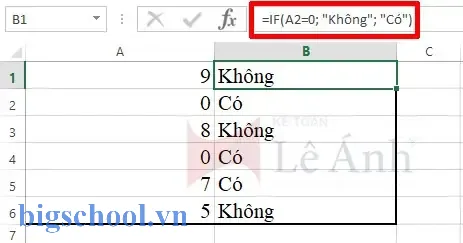 Câu Lệnh If Trong Excel