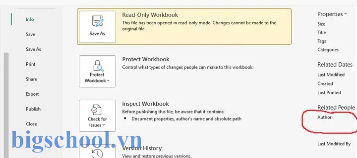 Cách Kiểm Tra Tác Giả (author) Của File Excel: Hướng Dẫn Chi Tiết Từ A Đến Z 15 Check Author Of Excel File