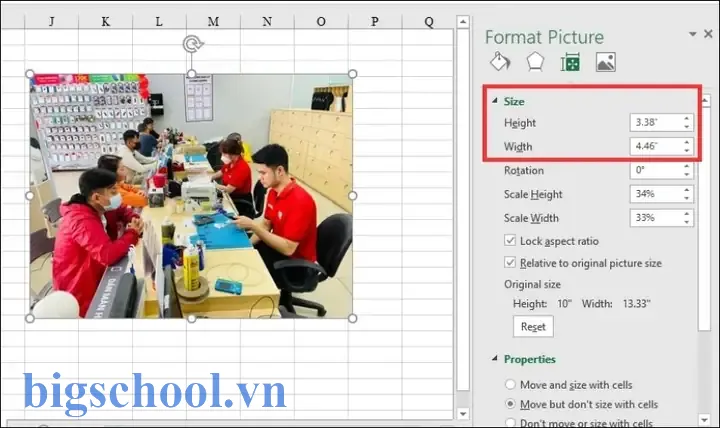 Chèn Ảnh Nền Trong Excel