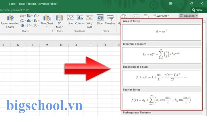 Chèn Công Thức Toán Học Trong Excel: Hướng Dẫn Chi Tiết Từ Cơ Bản Đến Nâng Cao 3 Chèn Công Thức Toán Học Trong Excel