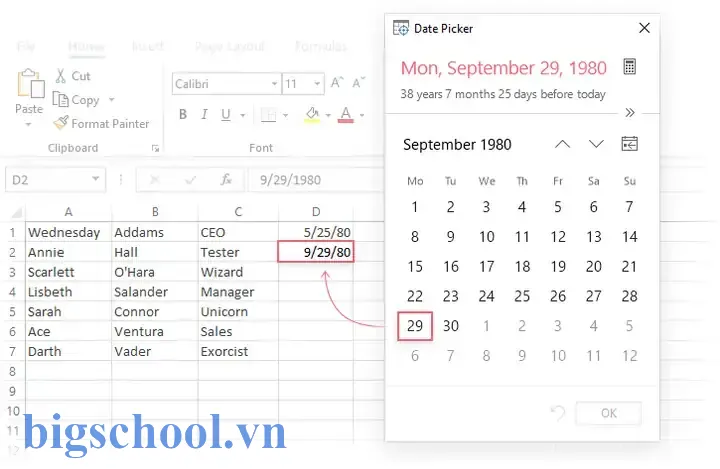 Cách Chọn Ngày Từ Lịch Trong Excel: Hướng Dẫn Chi Tiết Từ Cơ Bản Đến Nâng Cao 7 Choose Date From Calendar Excel