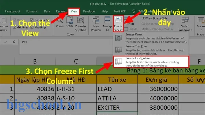 Cố Định Cột Trong Excel: Hướng Dẫn Chi Tiết Từ Cơ Bản Đến Nâng Cao 5 Cố Định Cột Trong Excel
