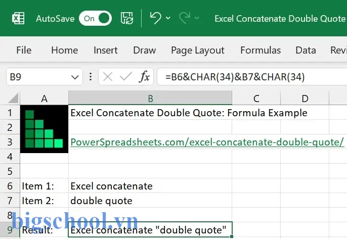 Concat Double Quotes In Excel