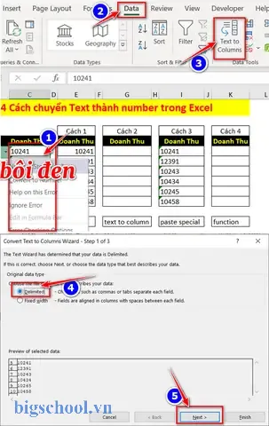 Convert To Number Trong Excel