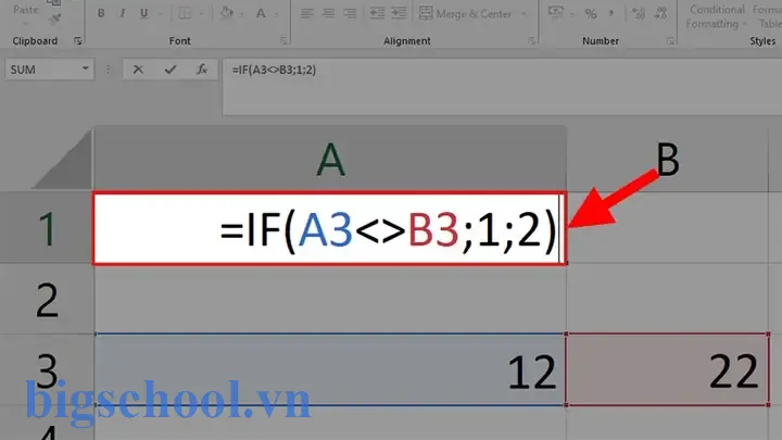 Dấu Khác Trong Hàm Excel
