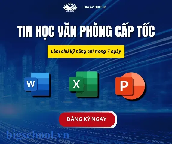 Dạy Word & Excel Cấp Tốc: Bí Quyết Thành Thạo Văn Phòng Trong Vòng 30 Ngày 9 Dạy Word Excel Cấp Tốc