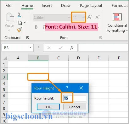 Độ Cao Hàng Mặc Định Trong Excel: Tổng Quan Và Cách Điều Chỉnh Chính Xác 3 Default Row Height In Excel