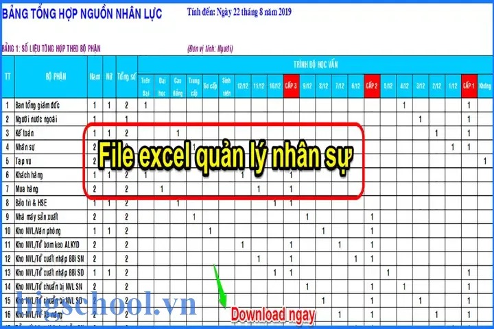 Download File Excel Quản Lý Nhân Sự: Hướng Dẫn Chi Tiết, Lợi Ích Và Cách Tối Ưu Hóa Quy Trình 9 Download File Excel Quản Lý Nhân Sự