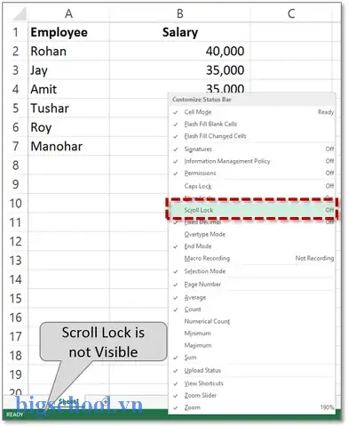 Cách Kích Hoạt Scroll Lock Trong Excel: Hướng Dẫn Chi Tiết Từ Cơ Bản Đến Nâng Cao 3 Enable Scroll Lock In Excel