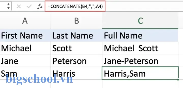 Excel Concat String With Separator: Hướng Dẫn Chi Tiết Từ Cơ Bản Đến Nâng Cao 3 Excel Concat String With Separator