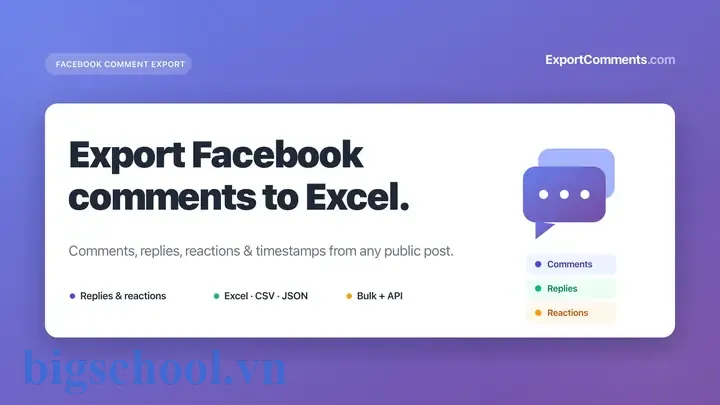 Export Facebook Comments To Excel