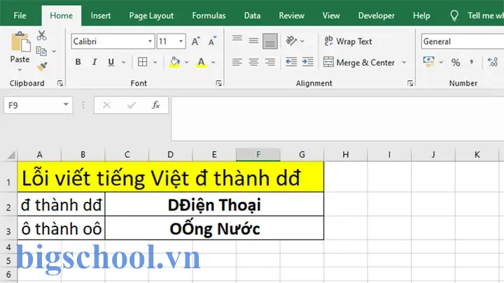 Gõ Chữ Trong Excel Bị Lỗi