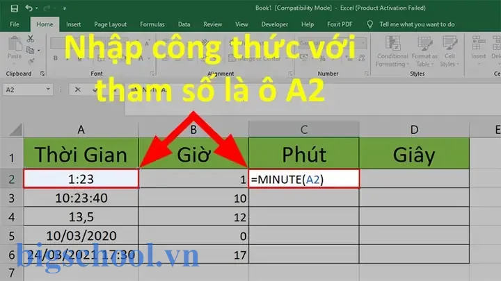 Hàm Lấy Giờ Phút Giây Trong Excel