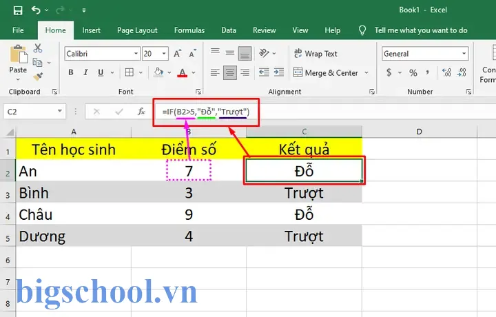 Hàm Nếu Thì Trong Excel