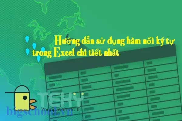 Hàm Nối Ký Tự Excel