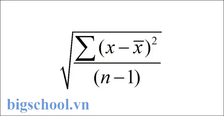 Hàm Standard Deviation Trong Excel