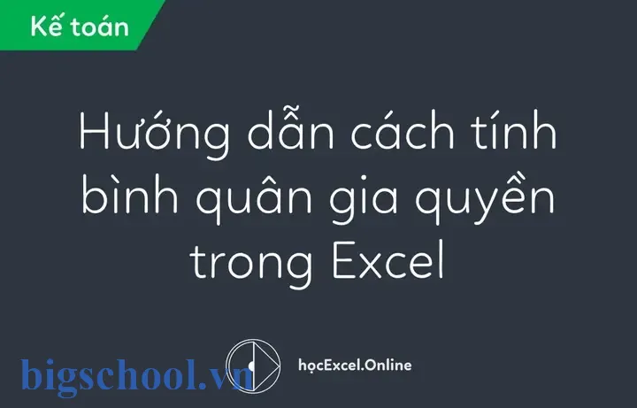Hàm Tính Bình Quân Trong Excel