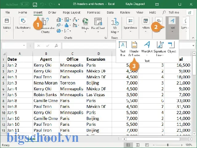 Header And Footer In Excel