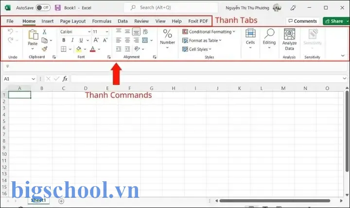 Hiện Thanh Công Cụ Trong Excel