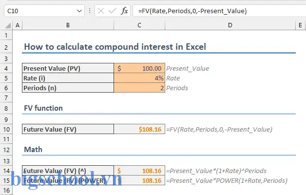 How To Calculate Compound Interest In Excel