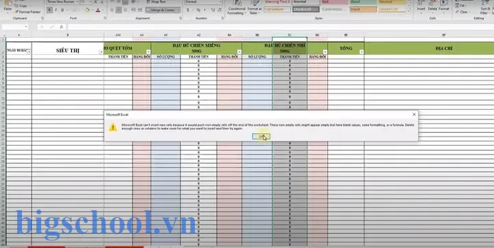 Không Insert Được Cột Trong Excel: Nguyên Nhân, Giải Pháp Và Cách Khắc Phục Chi Tiết 13 Không Insert Được Cột Trong Excel
