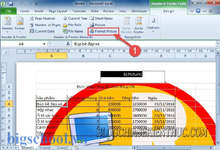 Làm Mờ Hình Trong Excel: Hướng Dẫn Chi Tiết Từ Cơ Bản Đến Nâng Cao 3 Làm Mờ Hình Trong Excel