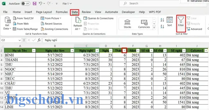 Lọc Mã Hàng Trong Excel: Hướng Dẫn Chi Tiết Từ Cơ Bản Đến Nâng Cao 11 Lọc Mã Hàng Trong Excel