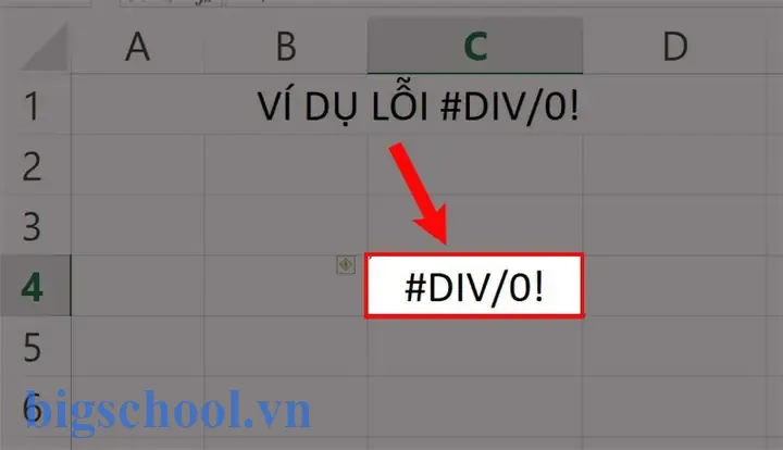Lỗi Div 0 Trong Excel