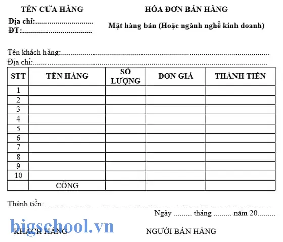 Mẫu Hóa Đơn Bán Lẻ Excel: Hướng Dẫn Tạo, Tùy Chỉnh Và Ứng Dụng Thực Tiễn 17 Mẫu Hóa Đơn Bán Lẻ Excel